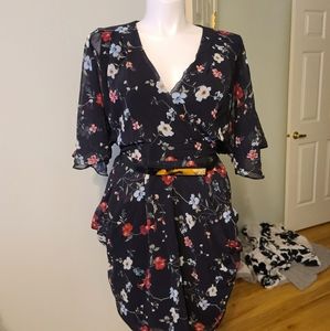 City Chic Floral Allure Dress